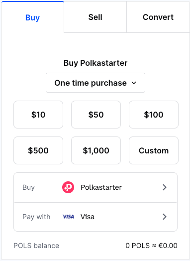 How to buy the Polkastarter $POLS token