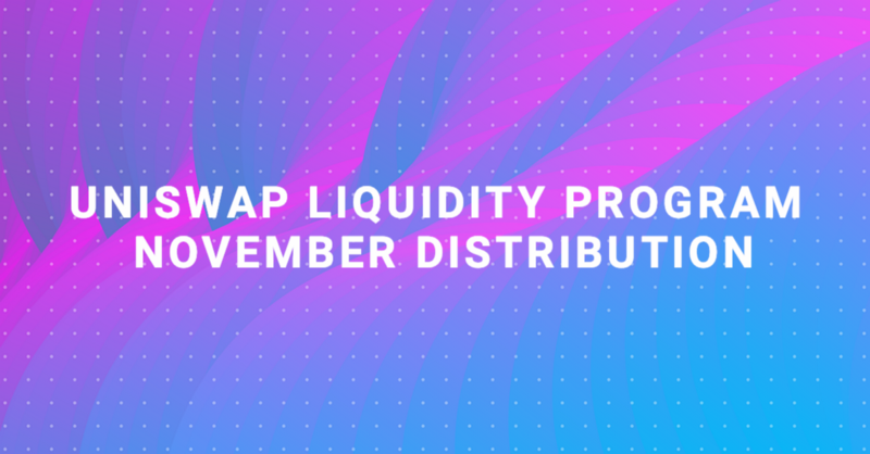 Polkastarter Uniswap Liquidity Program November Distribution